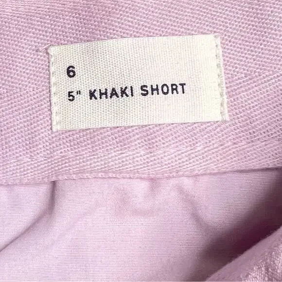 NWT Gap High Rise Utility Short 5” Khaki Shorts 6 Lavender Shortbread Pastel - Picture 7 of 10